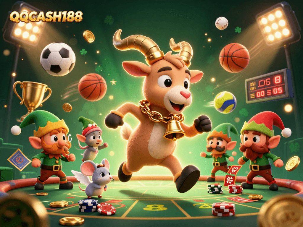 Engage in thrilling gameplay at QQCASH188's vibrant holiday-horror casino experience.
