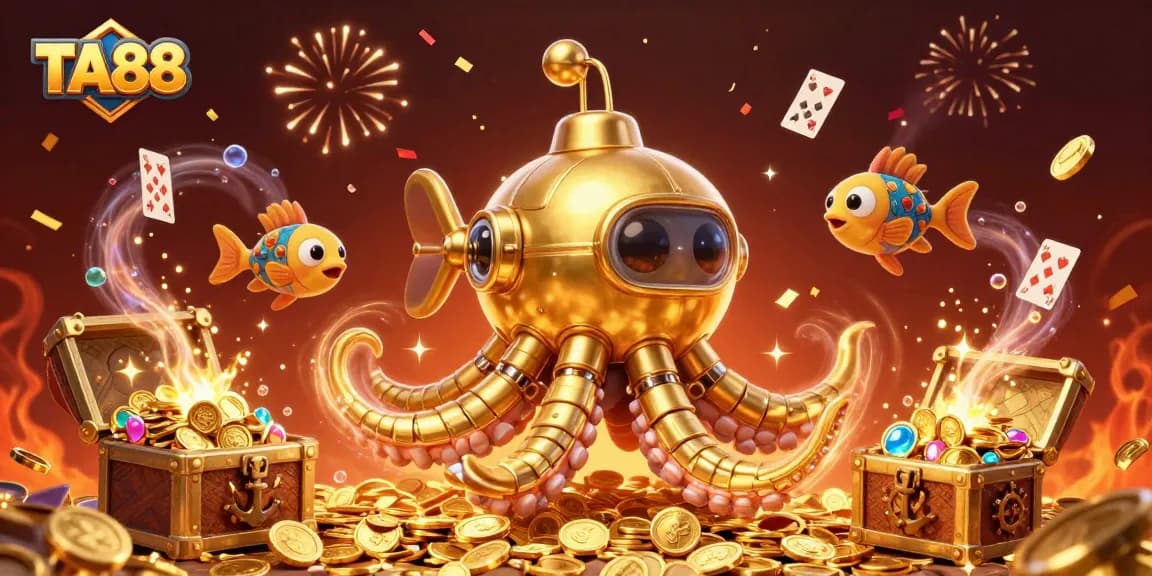 Join TA88's exciting undersea adventure with a kraken, mechanical fish, and treasure!