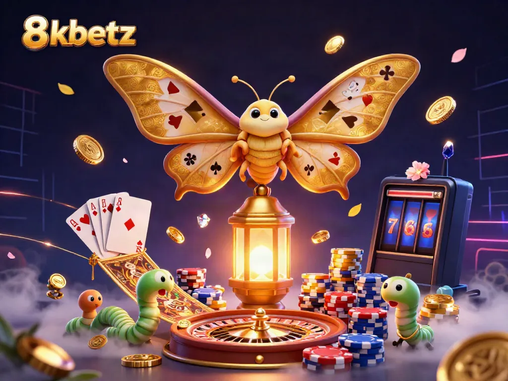 Experience the excitement of winning at 8xbetz with vibrant gold coins and an engaging 3D atmosphere.