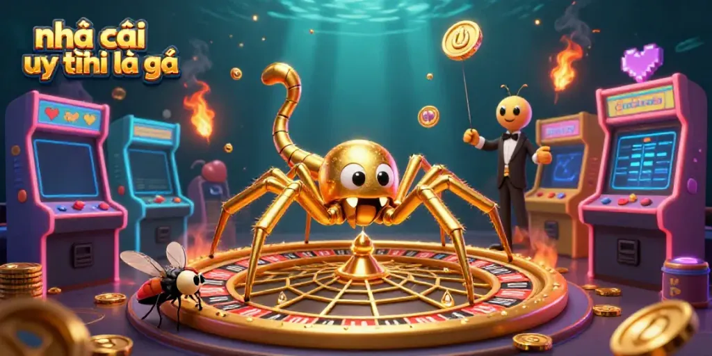 Engage with nhà cái uy tín là gì through this captivating casino-themed digital art featuring a lively roulette wheel scene.