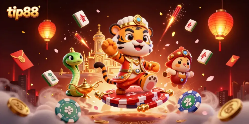 Experience thrilling gameplay with Tip88's Arabian Nights-themed casino, featuring vibrant gaming elements.