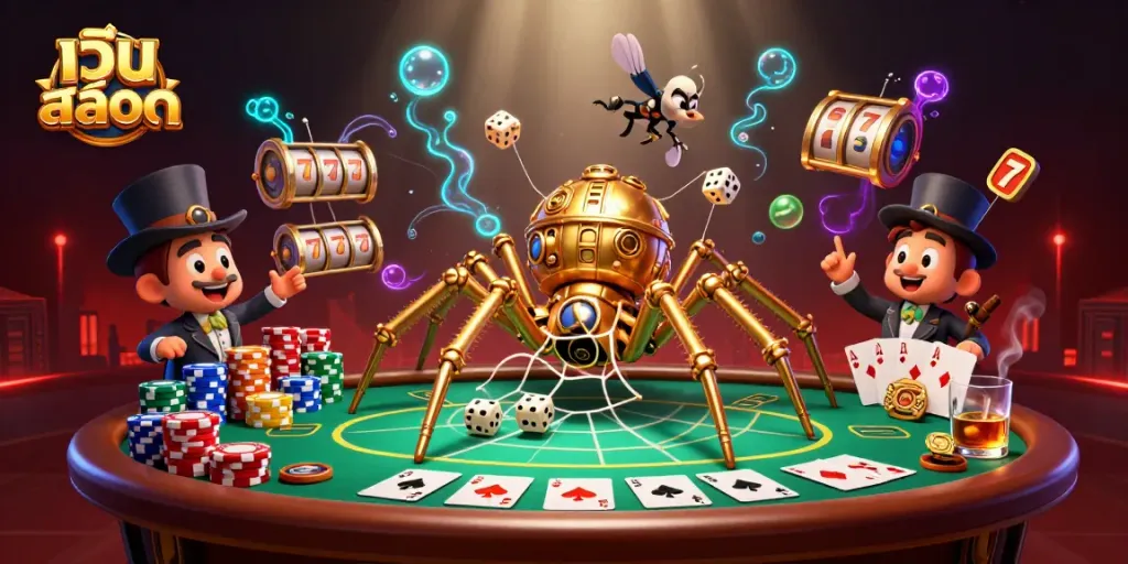 Spin the reels at เว็บ สล็อต for thrilling jackpots and endless fun in this vibrant casino scene.