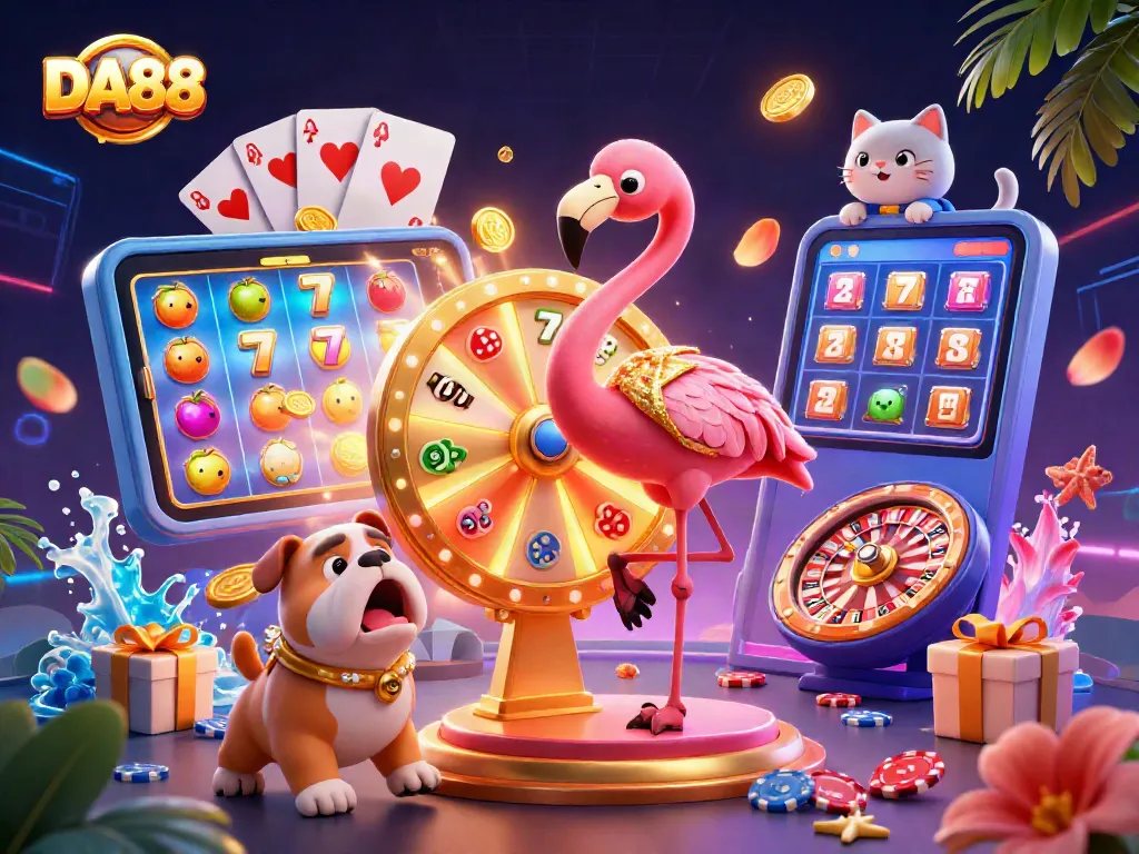 Experience the excitement of DA88 casino gameplay with thrilling prizes and vibrant game elements.