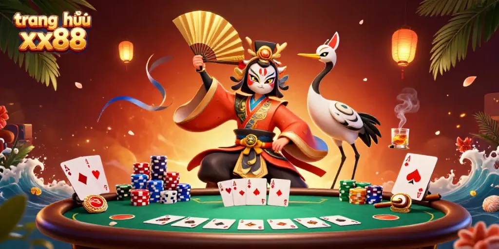 Experience the thrill of gaming with trang chủ xx88 in this vibrant casino scene full of action.