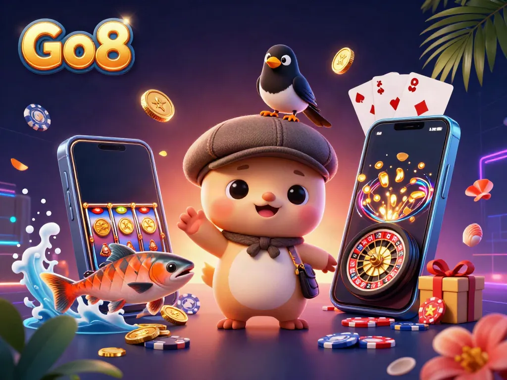 Spin to win at Go8 with charming characters, vibrant games, and thrilling elements.