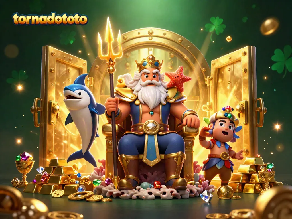 Engage in thrilling action with tornadototo, featuring a cosmic sea king and treasures of fortune.