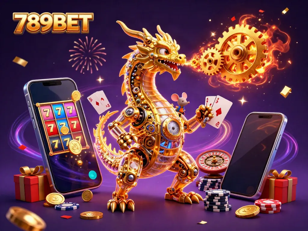 Experience excitement and fun with 789BET's immersive casino games and vibrant illustrations.