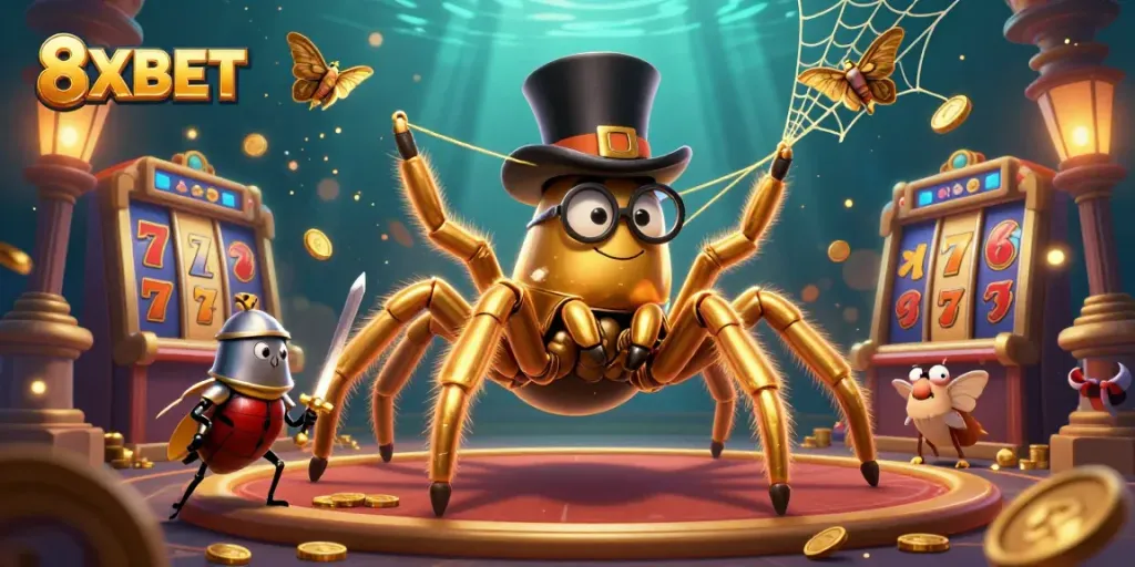 Experience thrilling gameplay at 8XBET with golden tarantulas and vibrant casino features