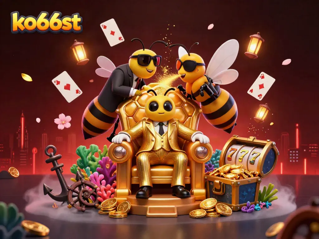 ko66st effortlessly captures the thrill of casino gaming with vibrant characters and dynamic elements.