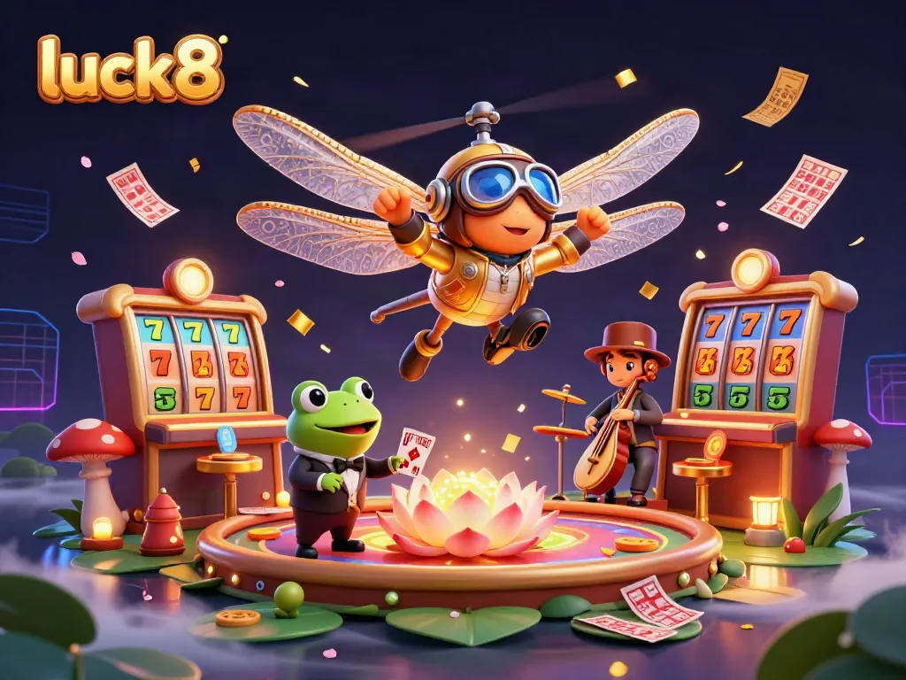 Experience the thrill of wins at luck8 with a vibrant casino scene featuring dynamic gameplay elements.