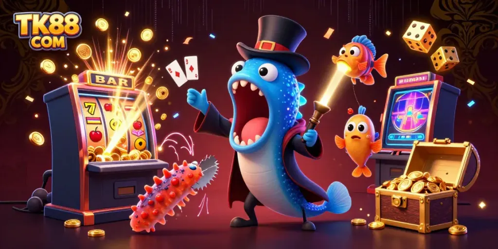 Engage in exciting card tricks at TK88 COM, featuring fantastic 3D characters and casino delights.