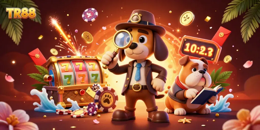 Engage with TR88 through thrilling slot machines and exciting poker gameplay in a vibrant casino atmosphere.
