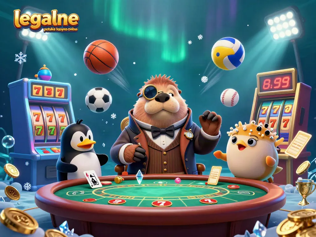 Win big with legalne polskie kasyno online at an underwater poker table with a quirky walrus and dealer.