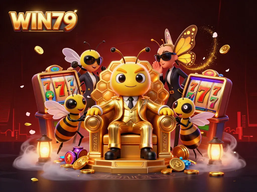 Explore winning strategies at WIN79 with this vibrant casino scene illustration.