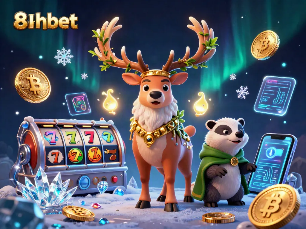 Play with 8xbet in an exciting scene featuring epic casino characters and vibrant slot games.