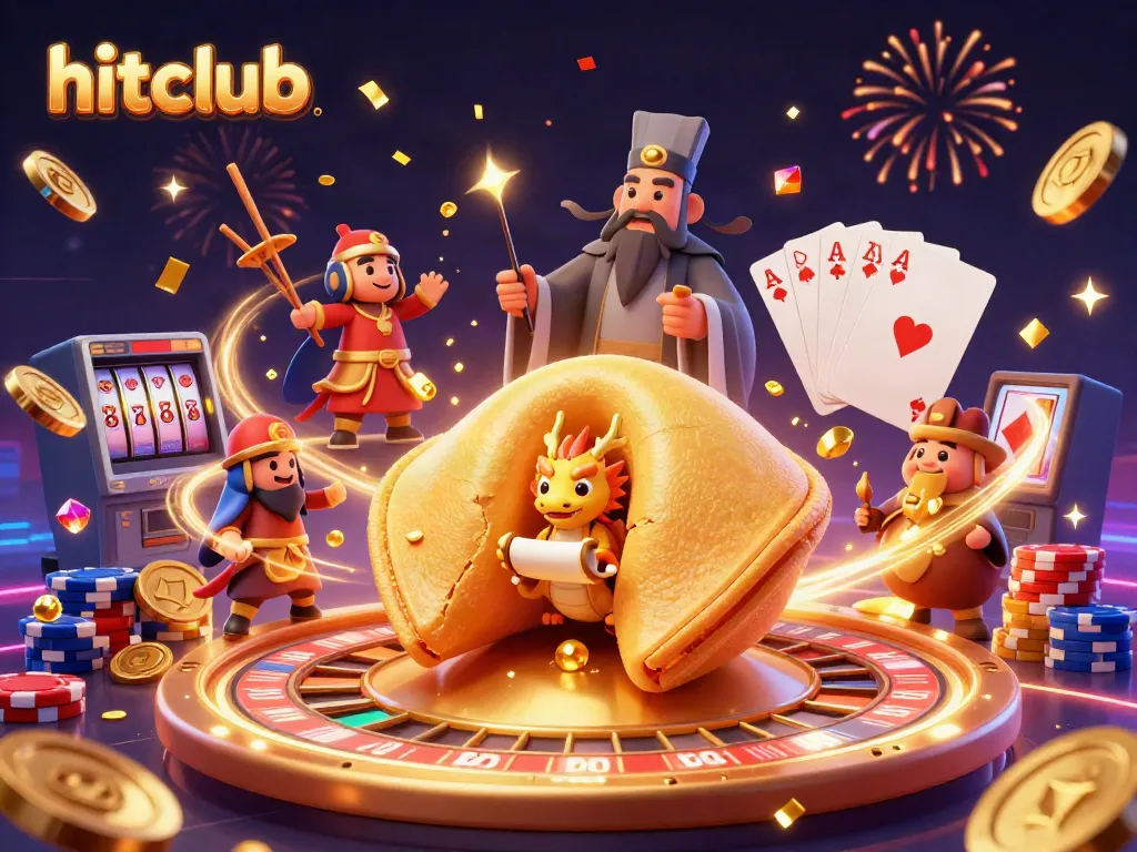 Experience thrilling wins at hitclub with engaging casino elements in an ultra-detailed 3D render.