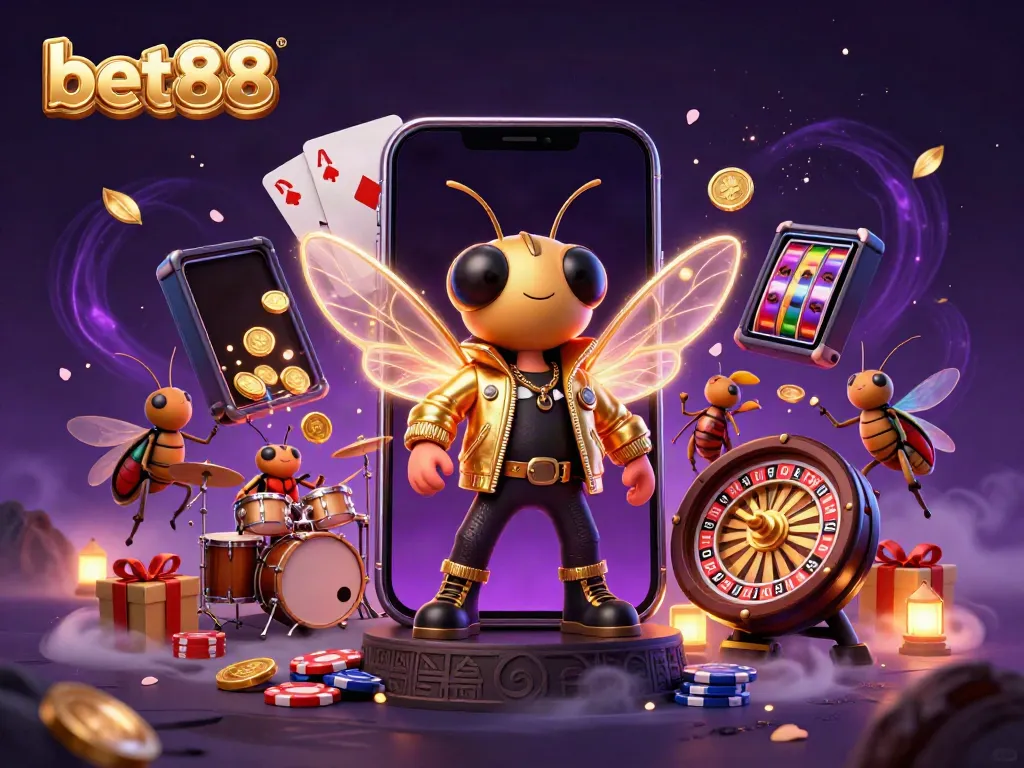 Experience thrilling games at bet88 with vibrant slot machines and engaging characters
