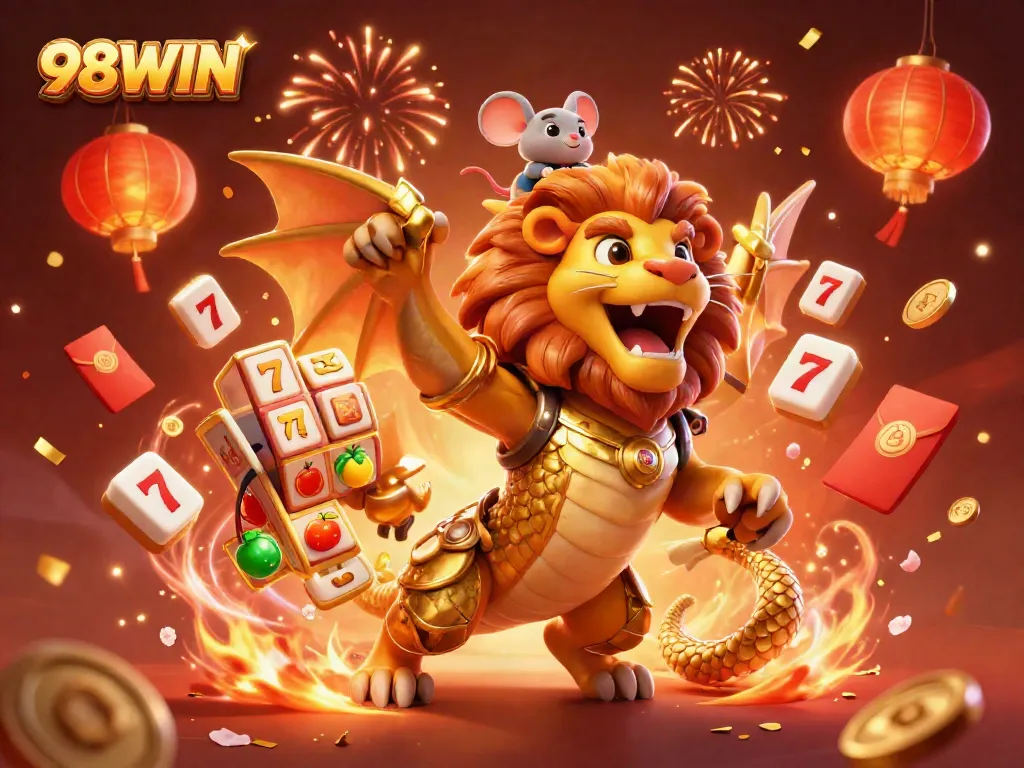 Experience thrilling wins at 98WIN with vibrant slot reels and jackpot symbols.
