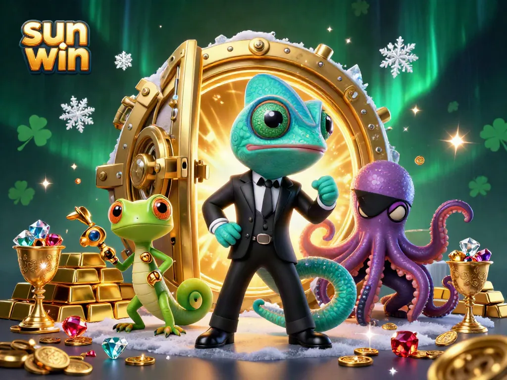 Engage with the excitement of sun win gaming featuring colorful characters in a dynamic casino scene.
