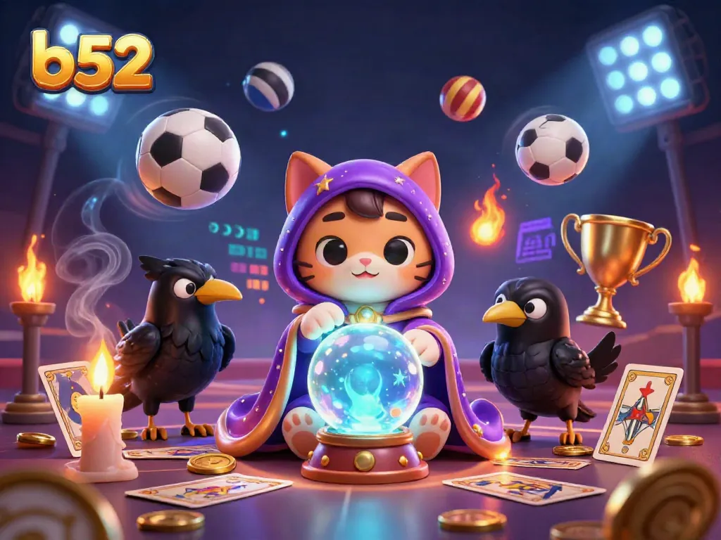 Engage with b52's dynamic gaming experience featuring mystical elements and vibrant sports visuals.