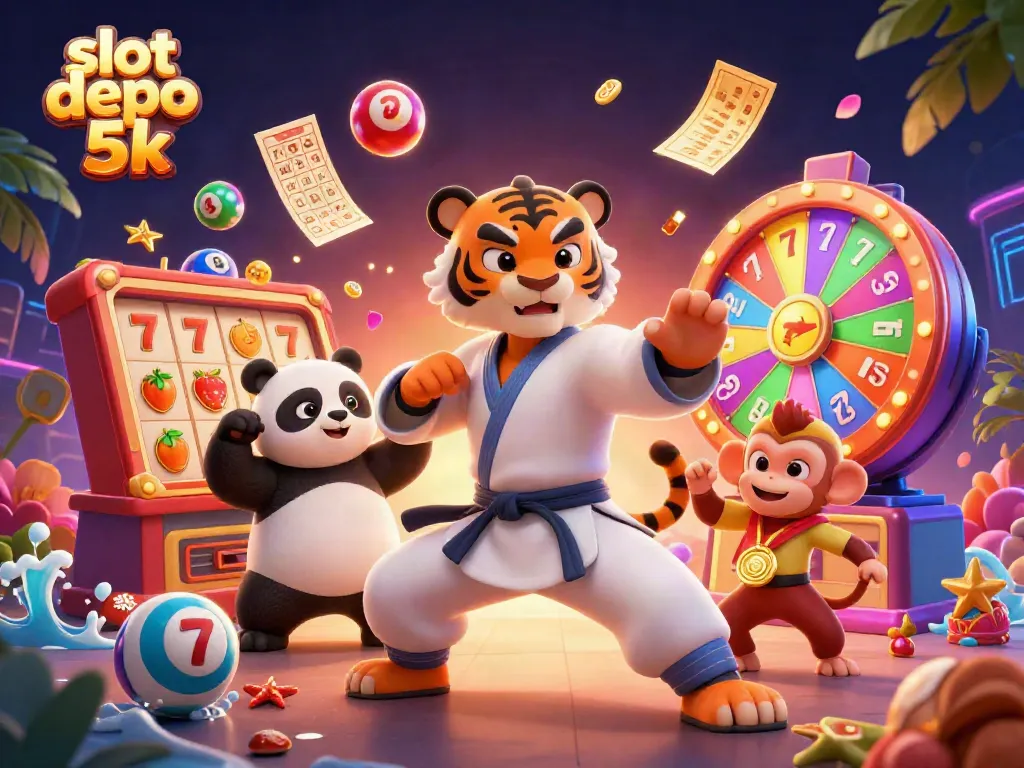 Experience the excitement of slot depo 5k with dynamic characters and vibrant casino elements.