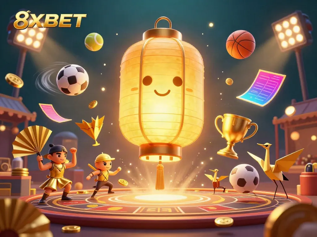 Experience the excitement of 8XBET with vibrant casino elements and dynamic gaming action.