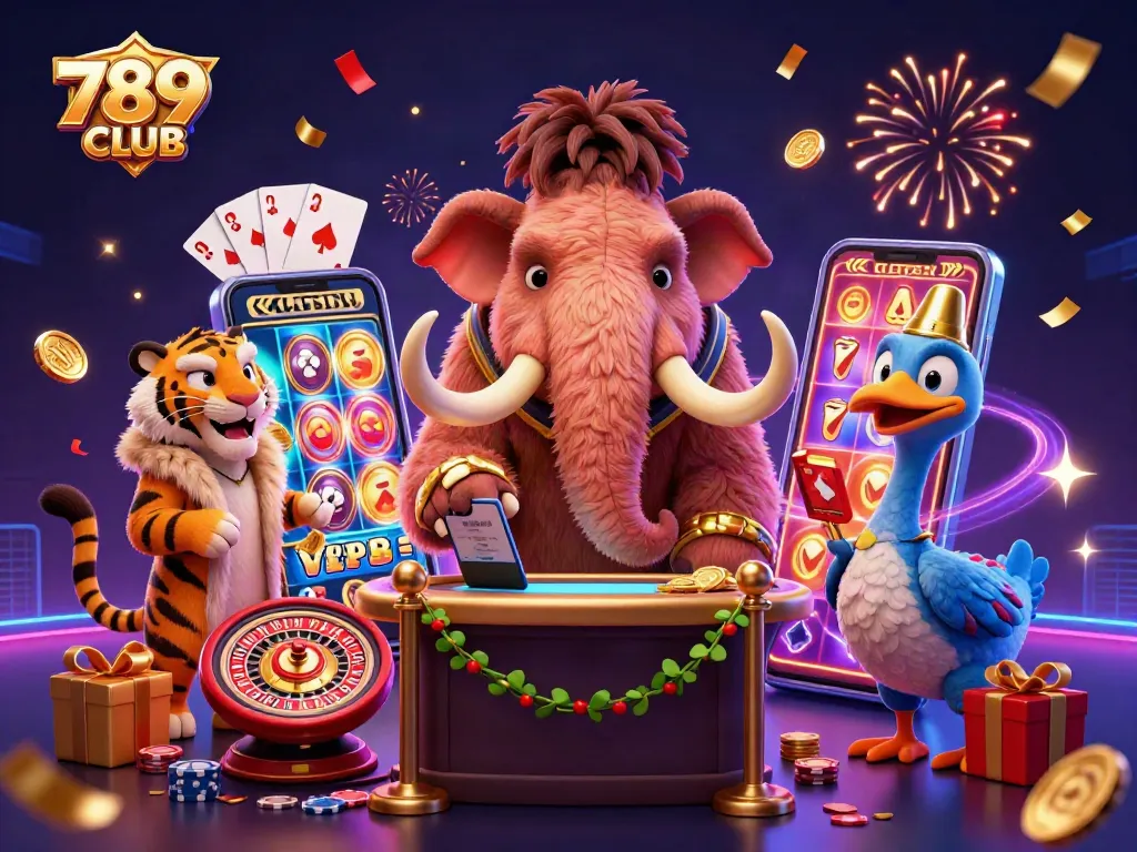 Experience the vibrant world of 789CLUB with thrilling casino characters and games.