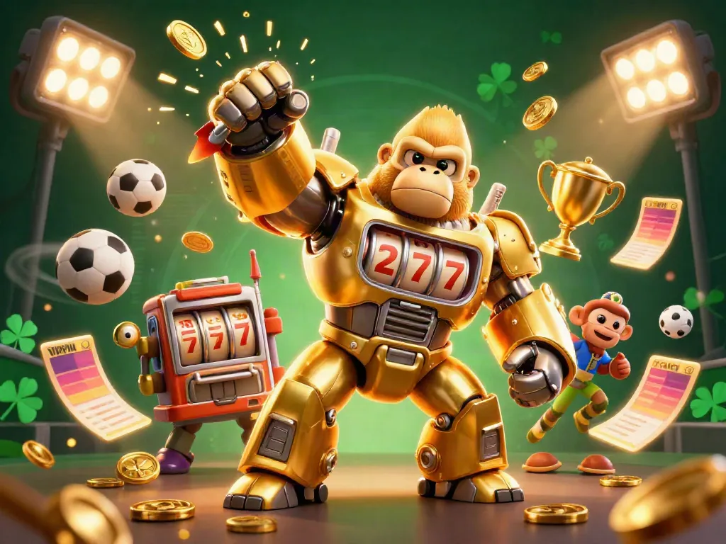 Engage with VIPWIN's thrilling animated casino world, featuring dynamic slots, sports elements, and vibrant visuals.