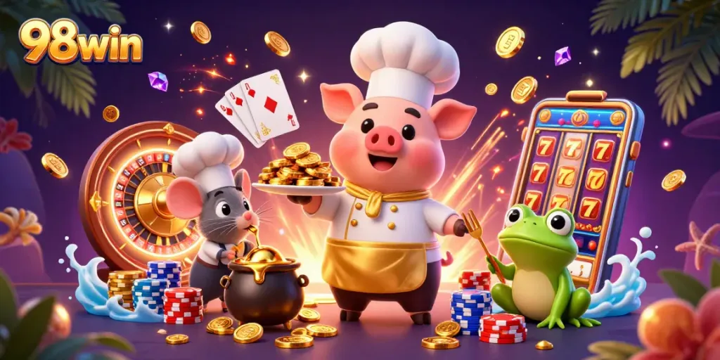 Experience winning excitement at 98win with dynamic casino action and glamorous elements.