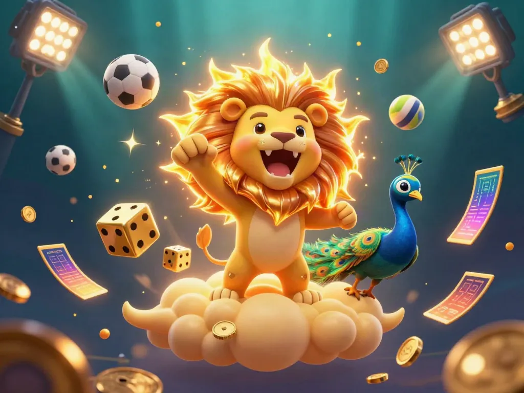 Experience the thrill of SODO66 with a vivid 3D illustration showcasing gambling excitement and action.